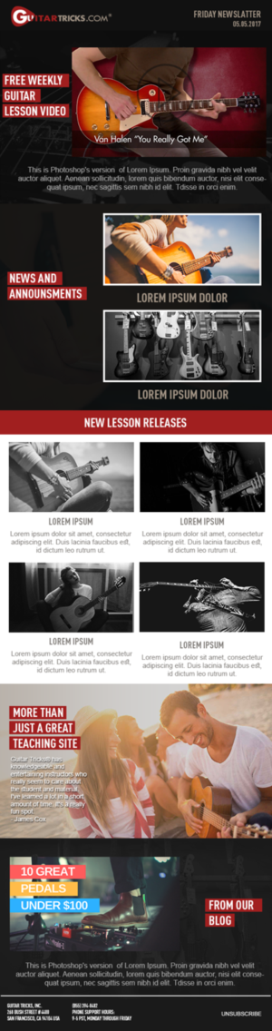 Email Marketing Design by Kristina Andonoff for this project | Design #15683892