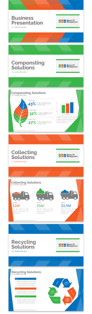 Powerpoint template for Waste Management company