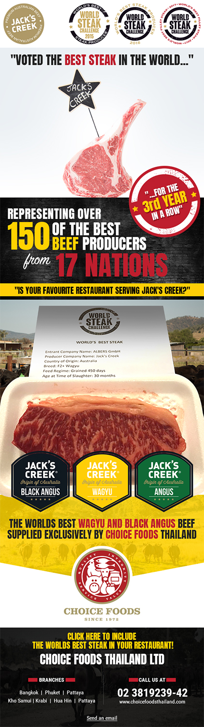 Design de Marketing Électronique par RupalTechno pour Choice Foods Thailand | Design #15702570