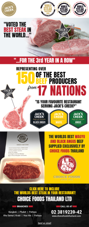 Diseño de Mercadeo por Correo Electrónico por RupalTechno para Choice Foods Thailand | Diseño: #15702881