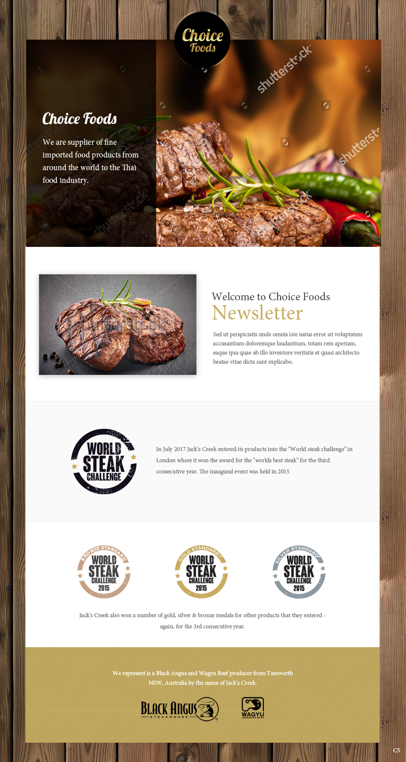 Design de Marketing Électronique par pb pour Choice Foods Thailand | Design #15653048