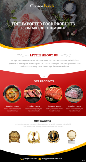 Diseño de Mercadeo por Correo Electrónico por pb para Choice Foods Thailand | Diseño: #15653049
