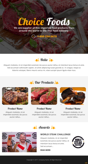 Design de Marketing Électronique par pb pour Choice Foods Thailand | Design : #15654645