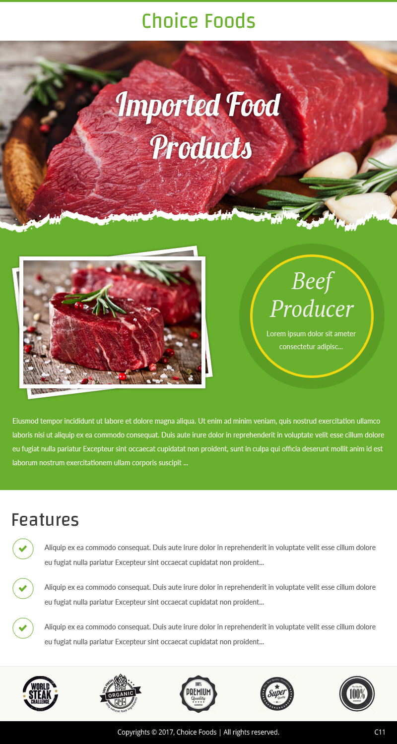 Design de Marketing Électronique par pb pour Choice Foods Thailand | Design #15654997