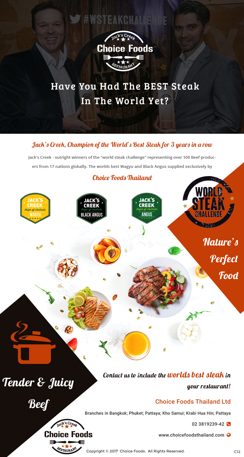 Diseño de Mercadeo por Correo Electrónico por pb para Choice Foods Thailand | Diseño #15664480