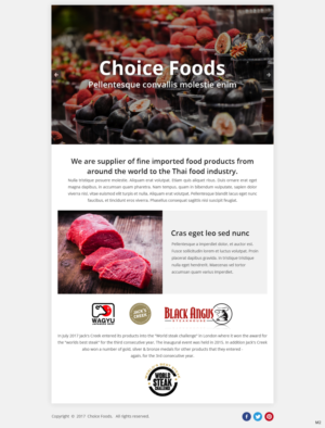 Diseño de Mercadeo por Correo Electrónico por pb para Choice Foods Thailand | Diseño: #15664485