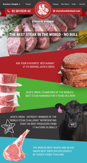 Email Marketing Design by saro3005 for Choice Foods Thailand | Design #15674109