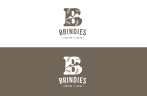 Brindies with a possible tag line 'keeping it local' | Logo Design by GLDesigns