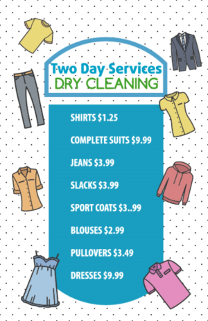 Poster Design by AntonioTruong for 1st Down Dry Cleaners | Design: #15706413