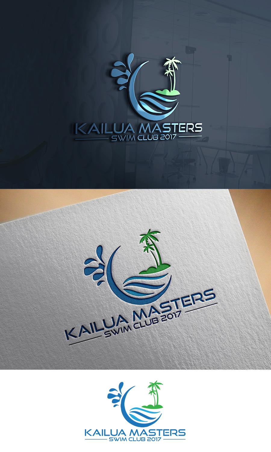 Logo Design by supercreative for Kailua Masters Swim Club | Design #15660989