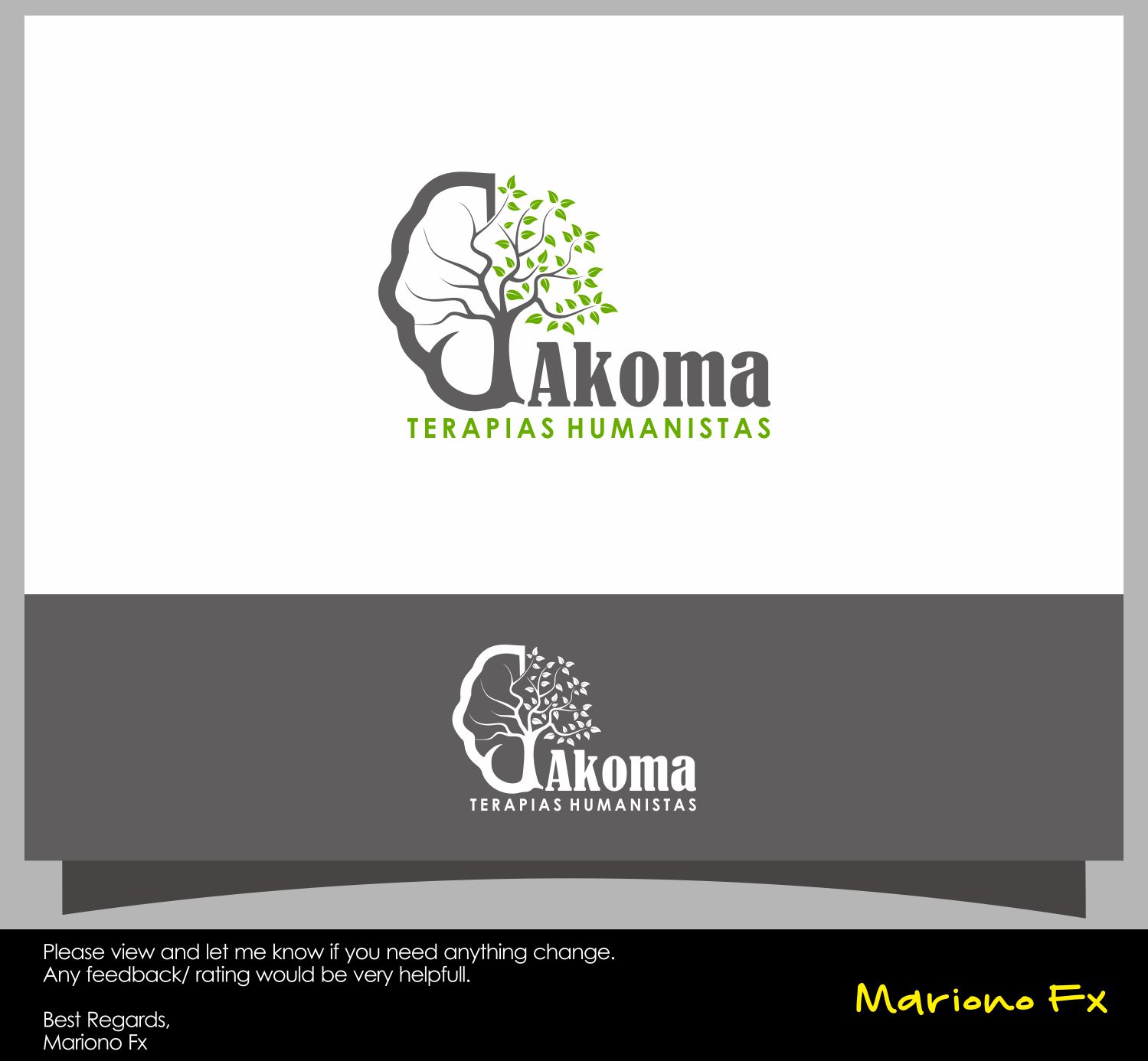 Logo Design by Mariono Fx for Akoma Terapias Humanistas | Design #15657845