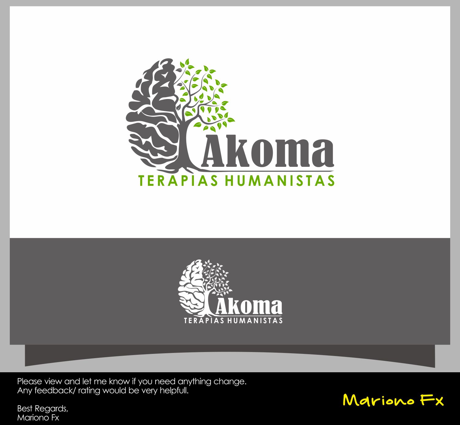Logo Design by Mariono Fx for Akoma Terapias Humanistas | Design #15713401