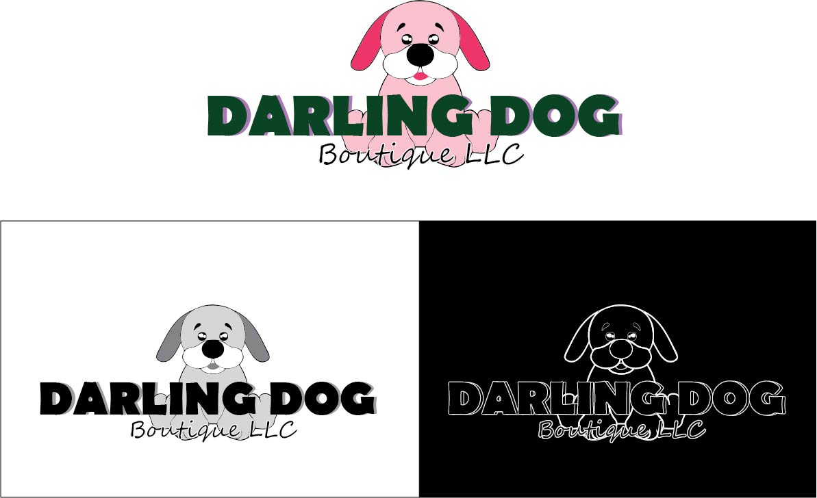 Logo Design by Aliff Yusof for The Darling Dog Boutique, LLC | Design #15658693