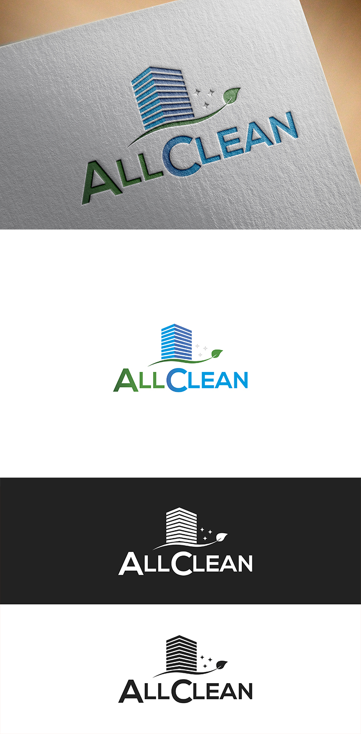 Logo Design by Artglass for All Clean Facility Management Company | Design #15662413