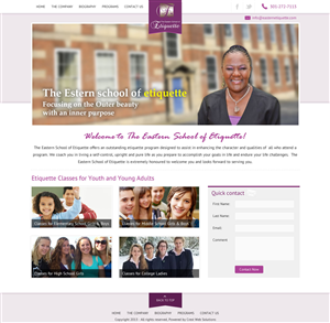 Logo Design by Crest Logo Designs for The Eastern School Of Etiquette | Design: #2658530
