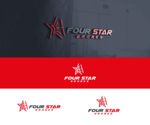 Four Star Drones | Logo Design by pixelgrapix