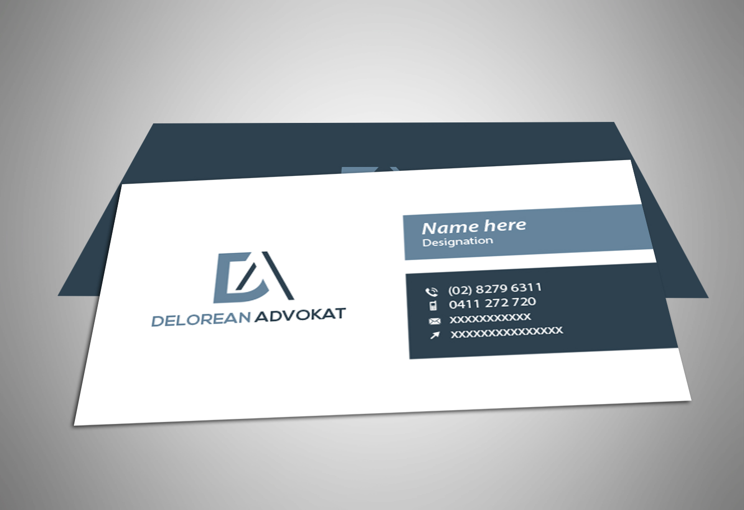 Diseño de Logo por Deziners Zone para DeLorean Advokat AB | Diseño #15671043