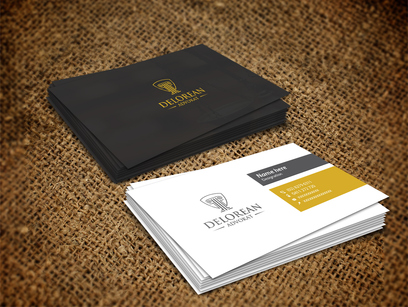 Diseño de Logo por Deziners Zone para DeLorean Advokat AB | Diseño #15671048