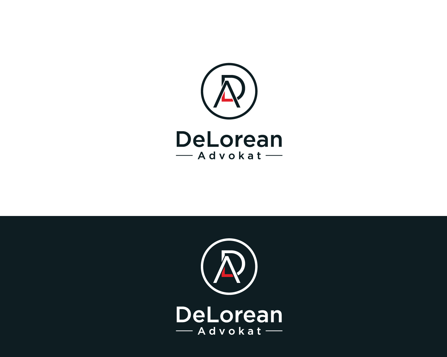Logo Design by Atec for DeLorean Advokat AB | Design #15683363