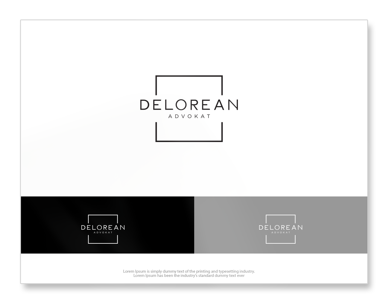 Diseño de Logo por groomfox para DeLorean Advokat AB | Diseño #15658076