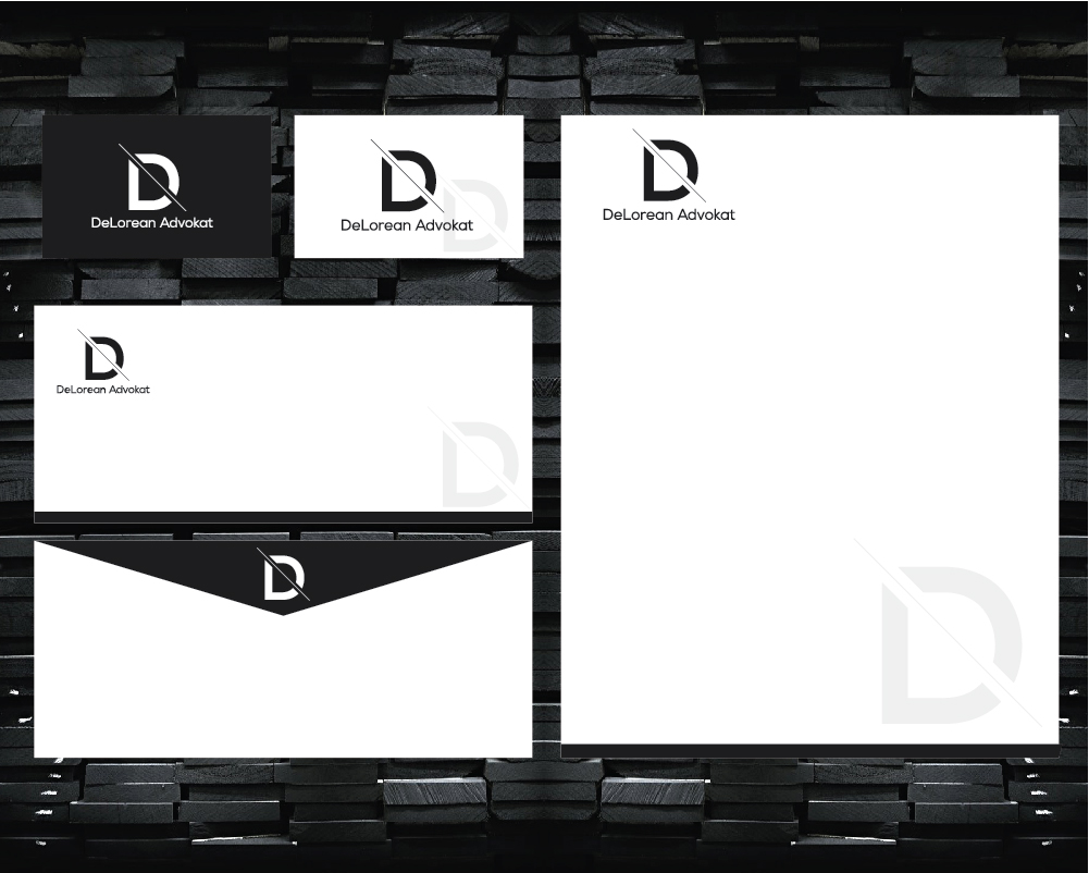 Logo Design by Black_idea for DeLorean Advokat AB | Design #15667243