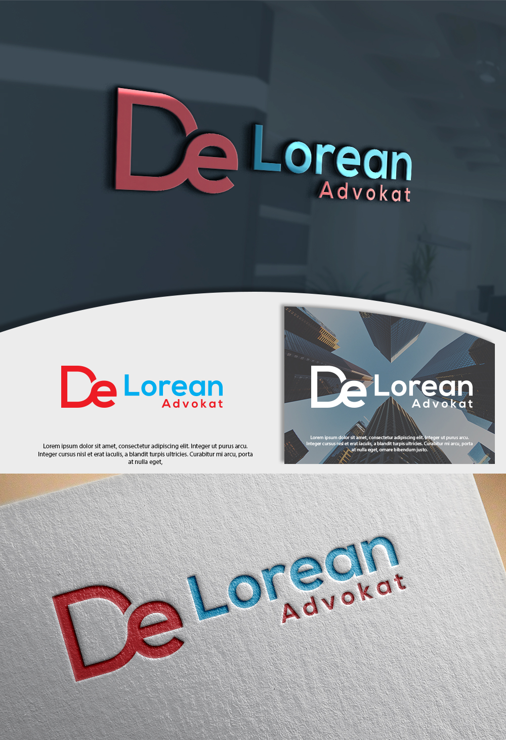 Logo Design by Renewable for DeLorean Advokat AB | Design #15663046