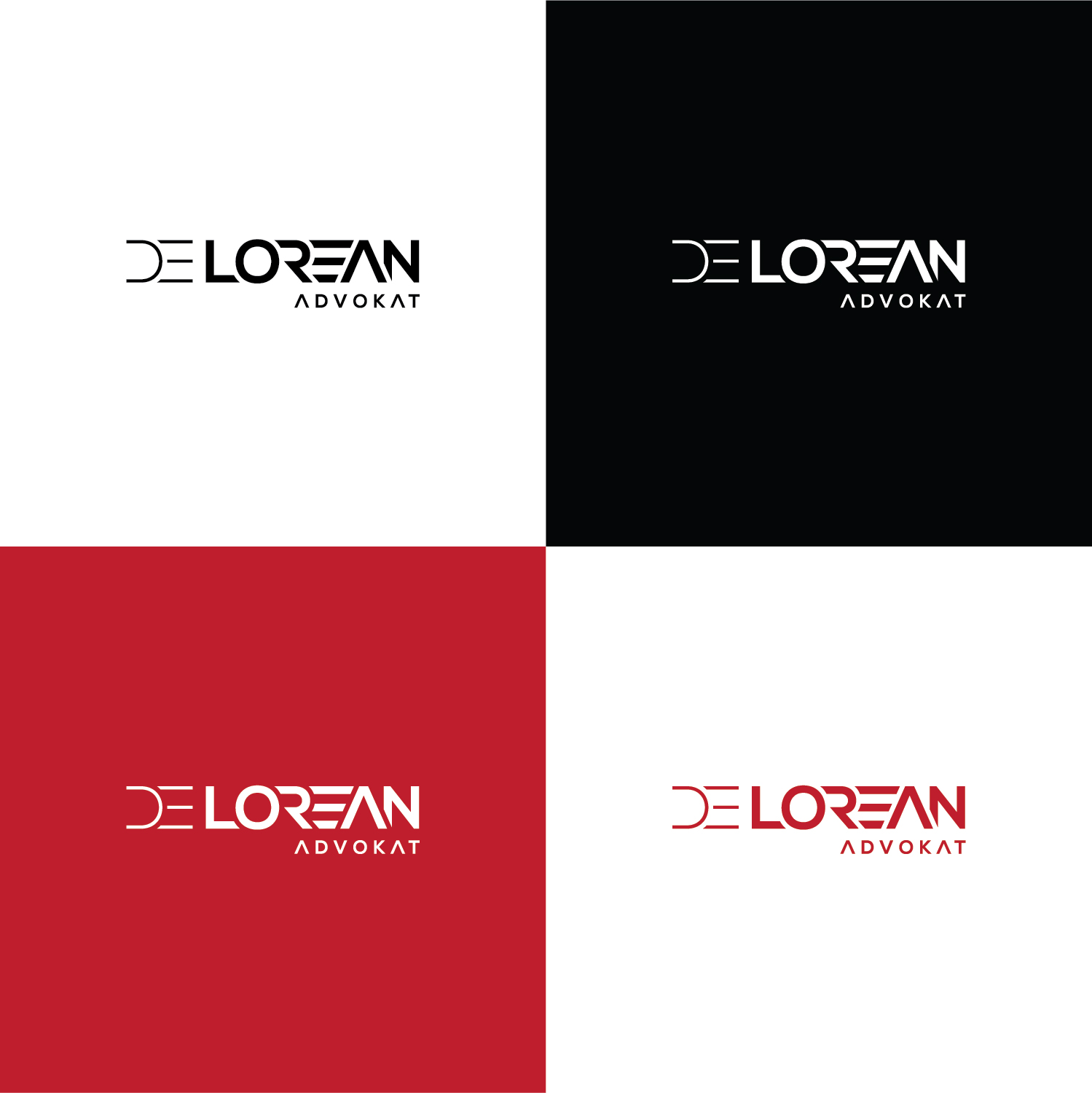 Logo Design by Muhammad Imran 3 for DeLorean Advokat AB | Design #15659753