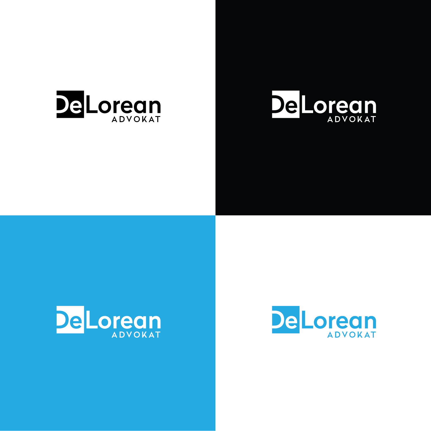 Logo Design by Muhammad Imran 3 for DeLorean Advokat AB | Design #15659755