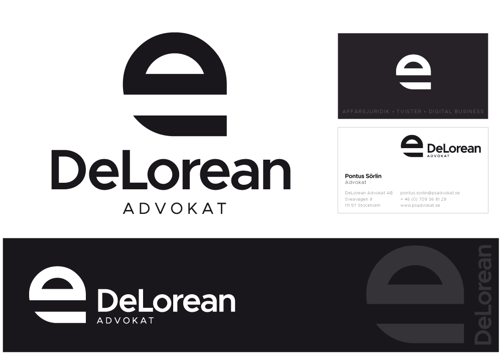 Logo Design by Nigel B for DeLorean Advokat AB | Design: #15723499