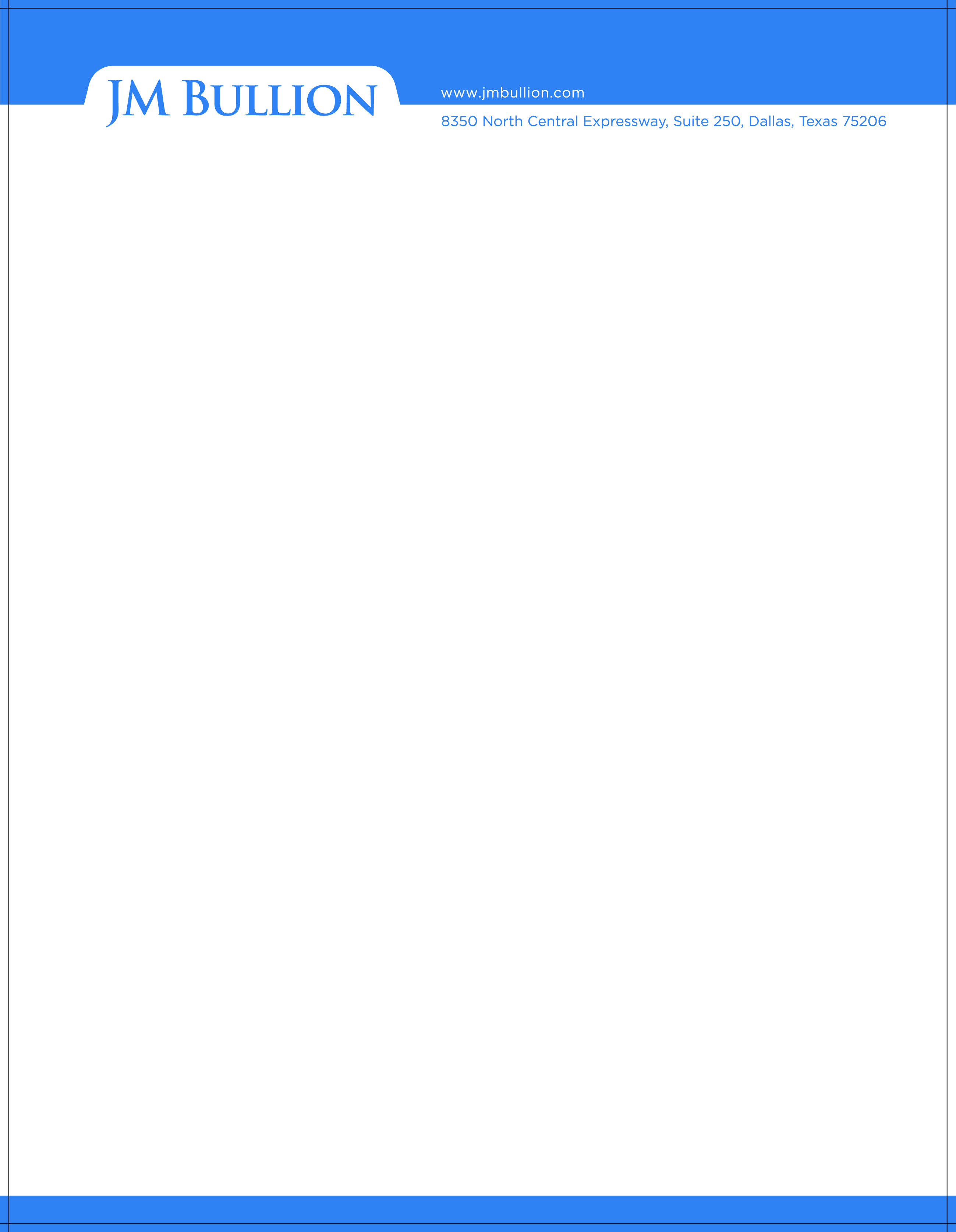 Letterhead Design by KabhTech Studio for JM Bullion, Inc. | Design #24629033