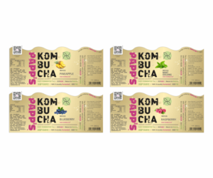 Bottle Label for Kombucha Brand | Diseño de Empaque por ThomS