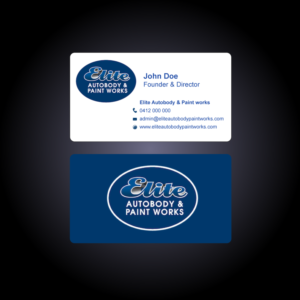 Business Card Design by designgreen for Elite Autobody & Paintworks | Design: #15668141