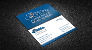 Business Card Design by Ethien for Elite Autobody & Paintworks | Design: #15790334