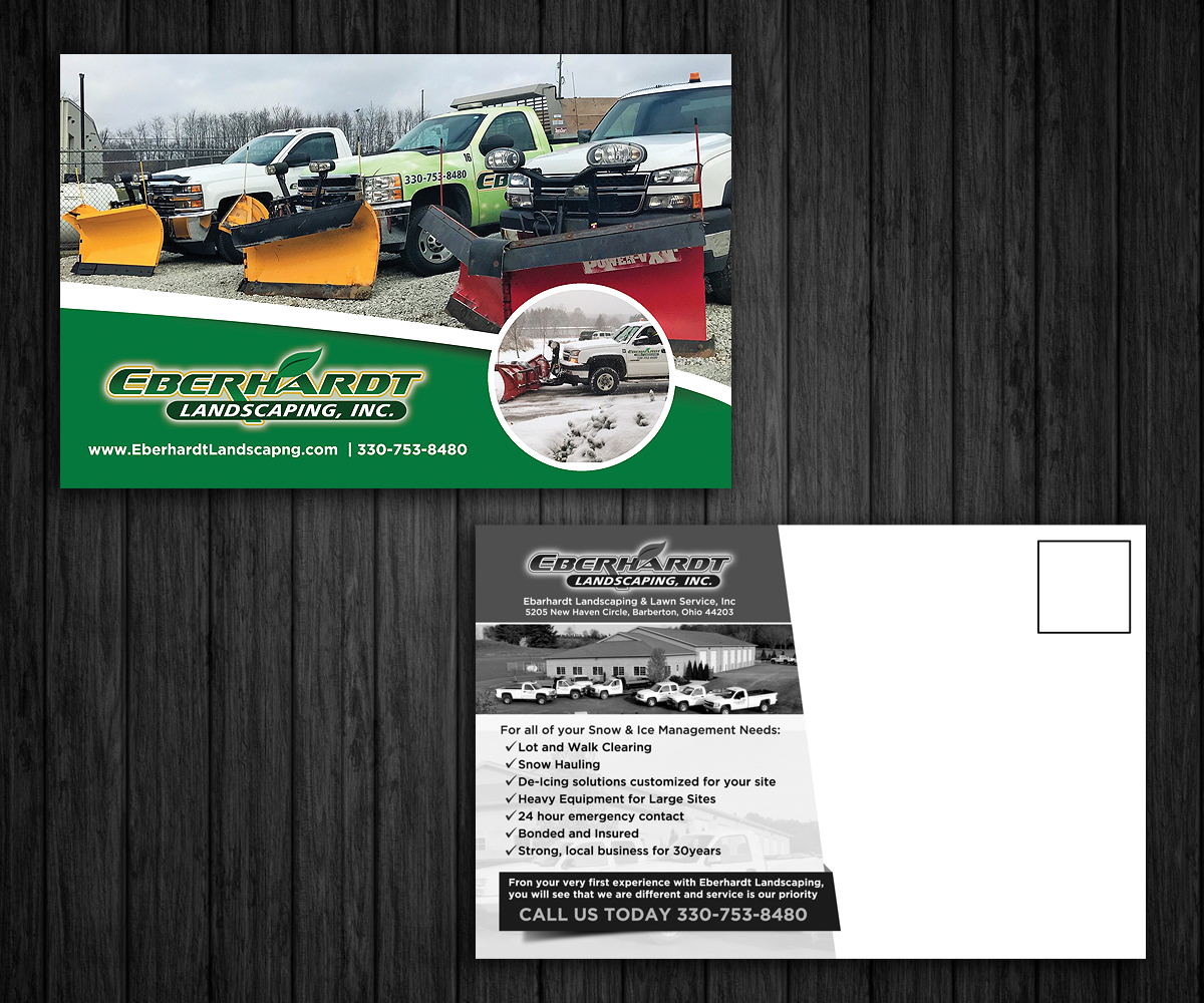Diseño de Postal por Designers Hub para Eberhardt Landscaping & Lawn Service, Inc. | Diseño #15708332