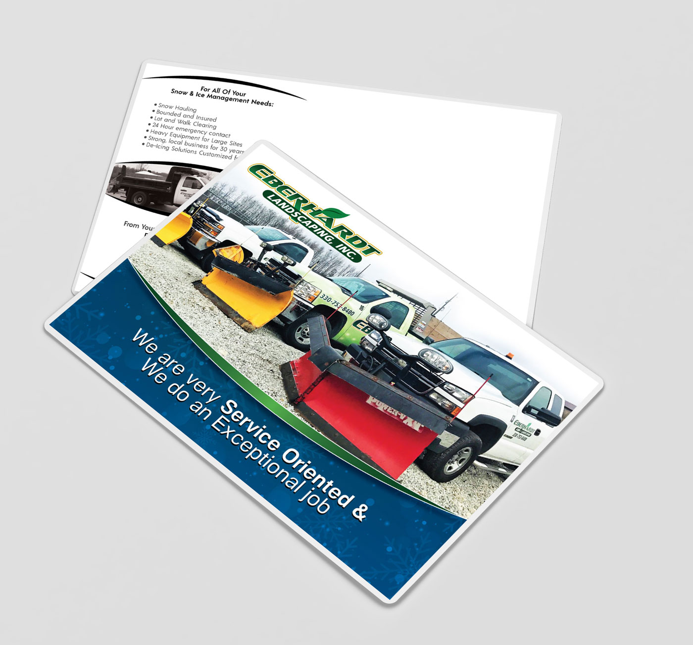 Design de Carte Postale par Impressive Sol pour Eberhardt Landscaping & Lawn Service, Inc. | Design #15720956