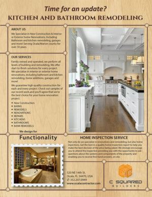Flyer Design by Venus L. Penaflor for USA Home Inspections | Design: #15677579