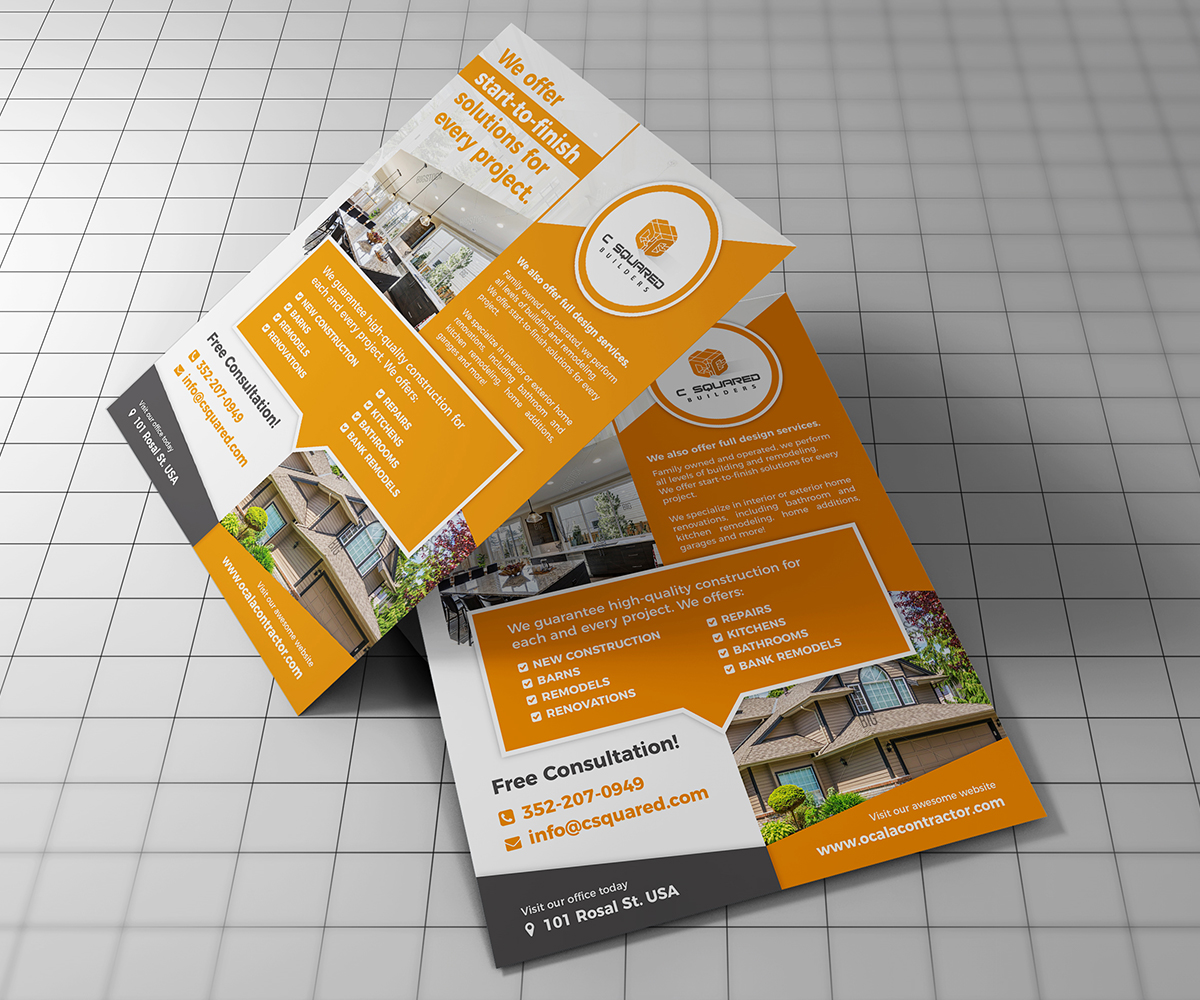 bold serious residential construction flyer design for usa home residential offer flyer