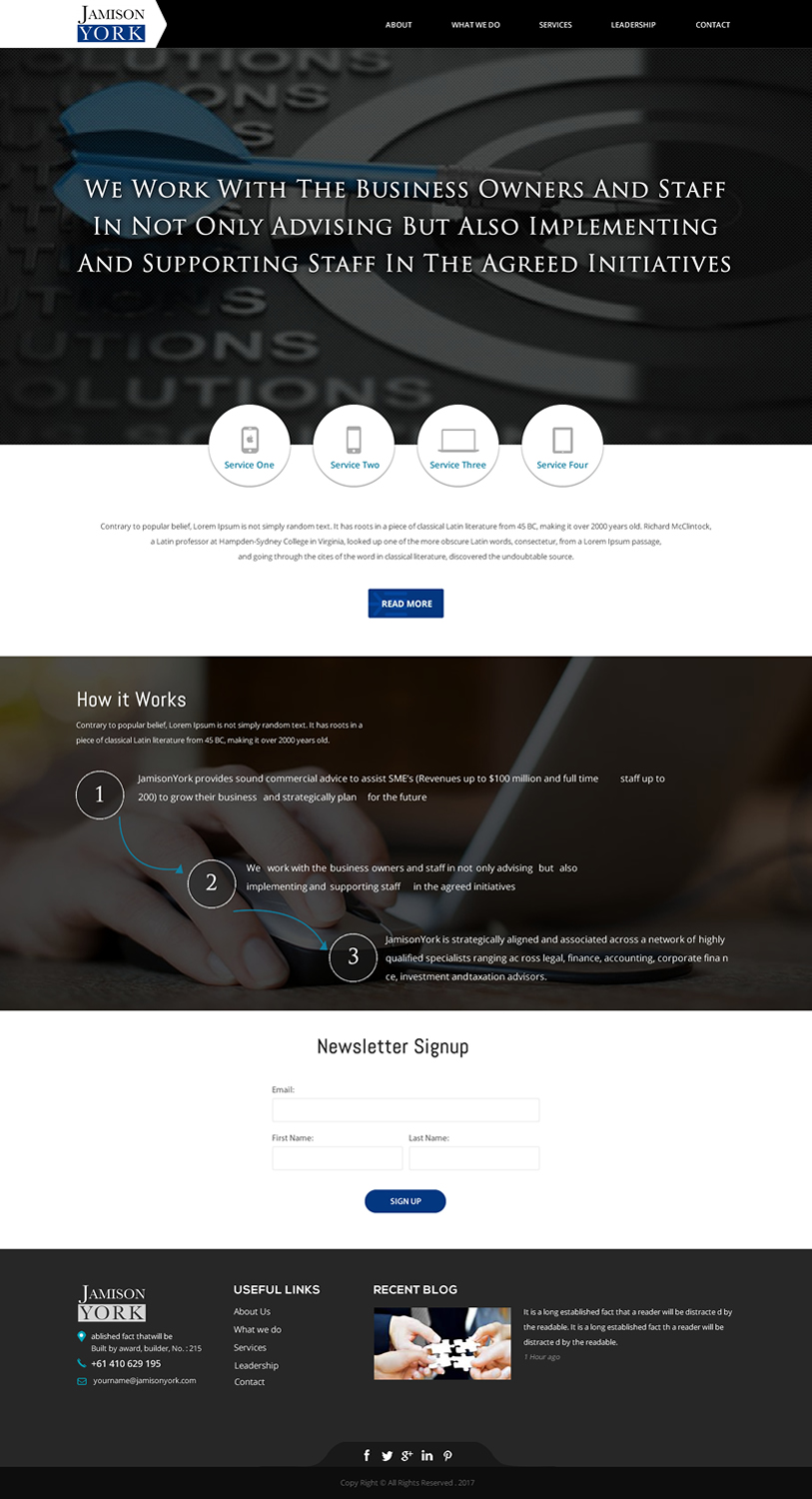 Web-Design von SONA für JamisonYork Pty Limited | Design #15729167