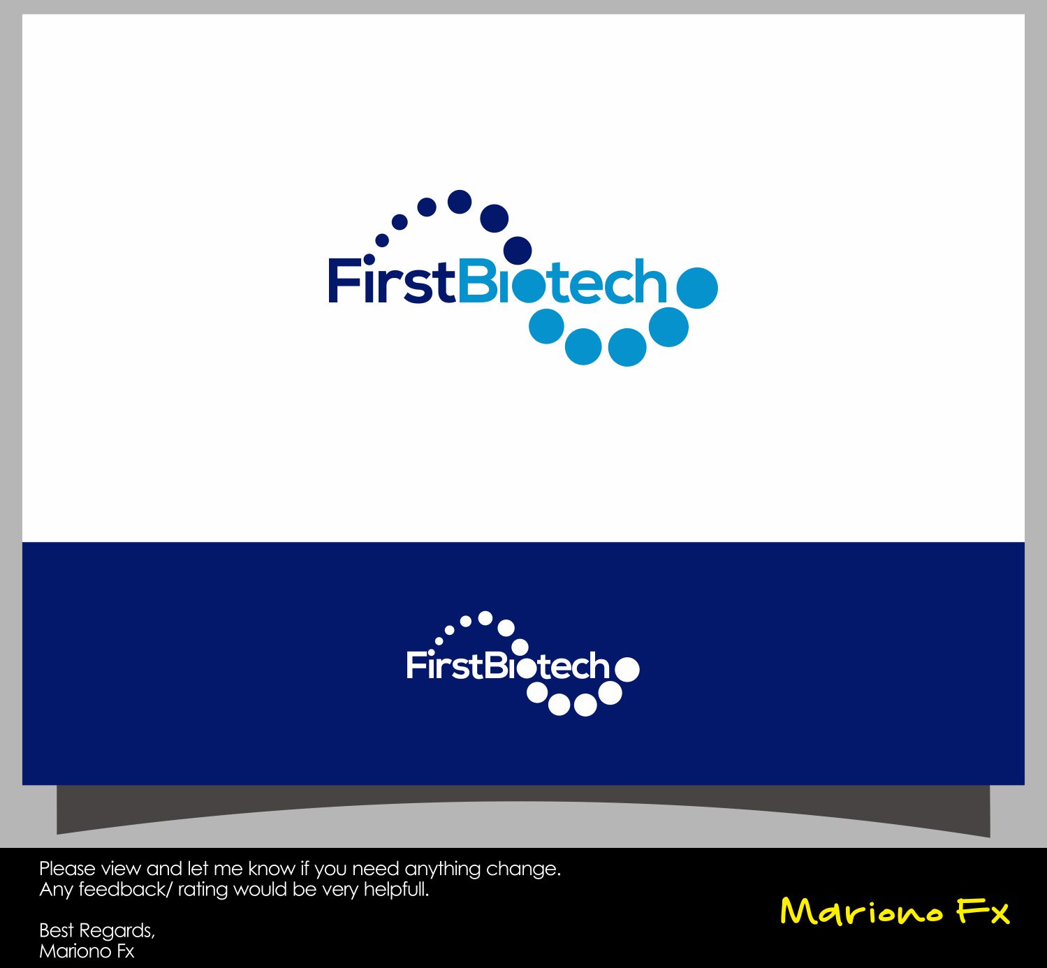 Logo Design by Mariono Fx for FirstBiotech Pty Ltd | Design #15673810
