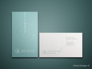 Business Card for beauty technology startup | Design de Carte de Visite par SyncFuse™ Solutions