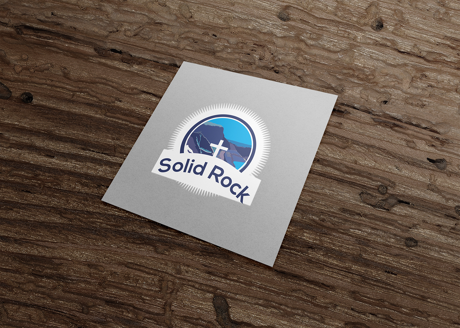 Logo Design by A.STUDIO for Solid Rock Church of Grants Pass | Design #15903375