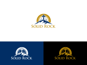 Logo Design by Slant Line Media for Solid Rock Church of Grants Pass | Design: #15822750