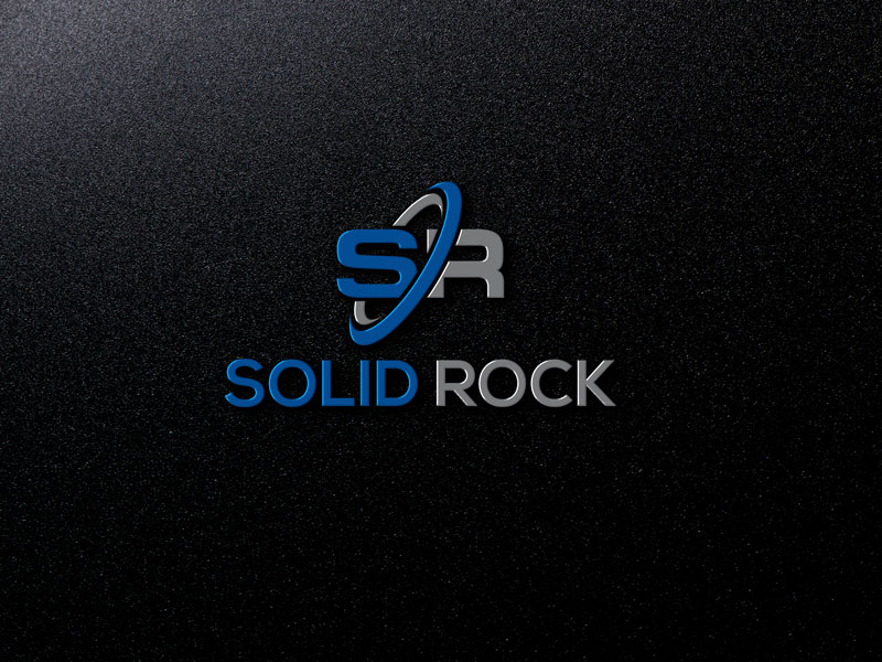 Bold, Masculine, Church Logo Design for Solid Rock by North Studio ...