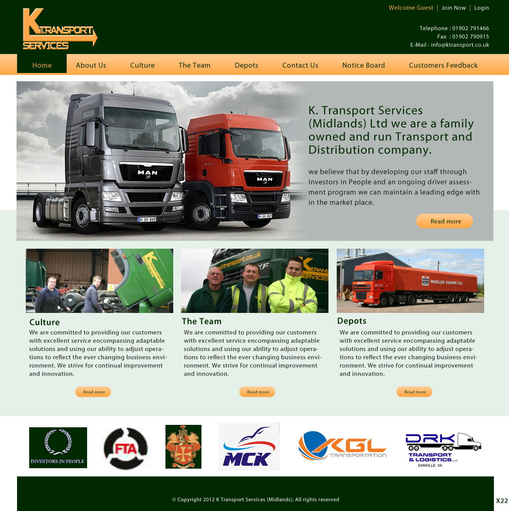 Web Design by pb for WestMids.com | Design #599844