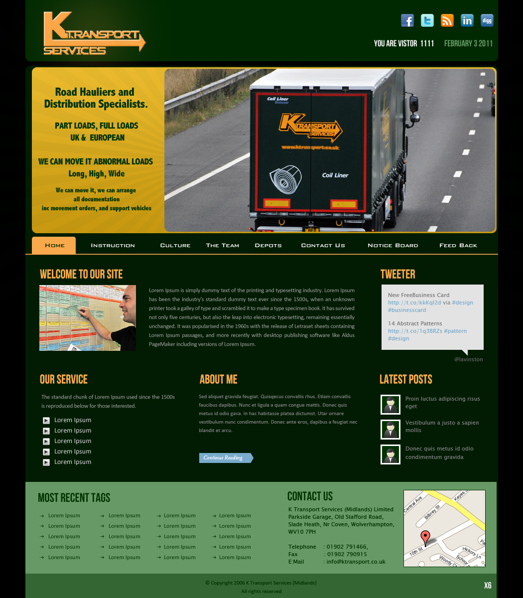 Web Design by pb for WestMids.com | Design #600838