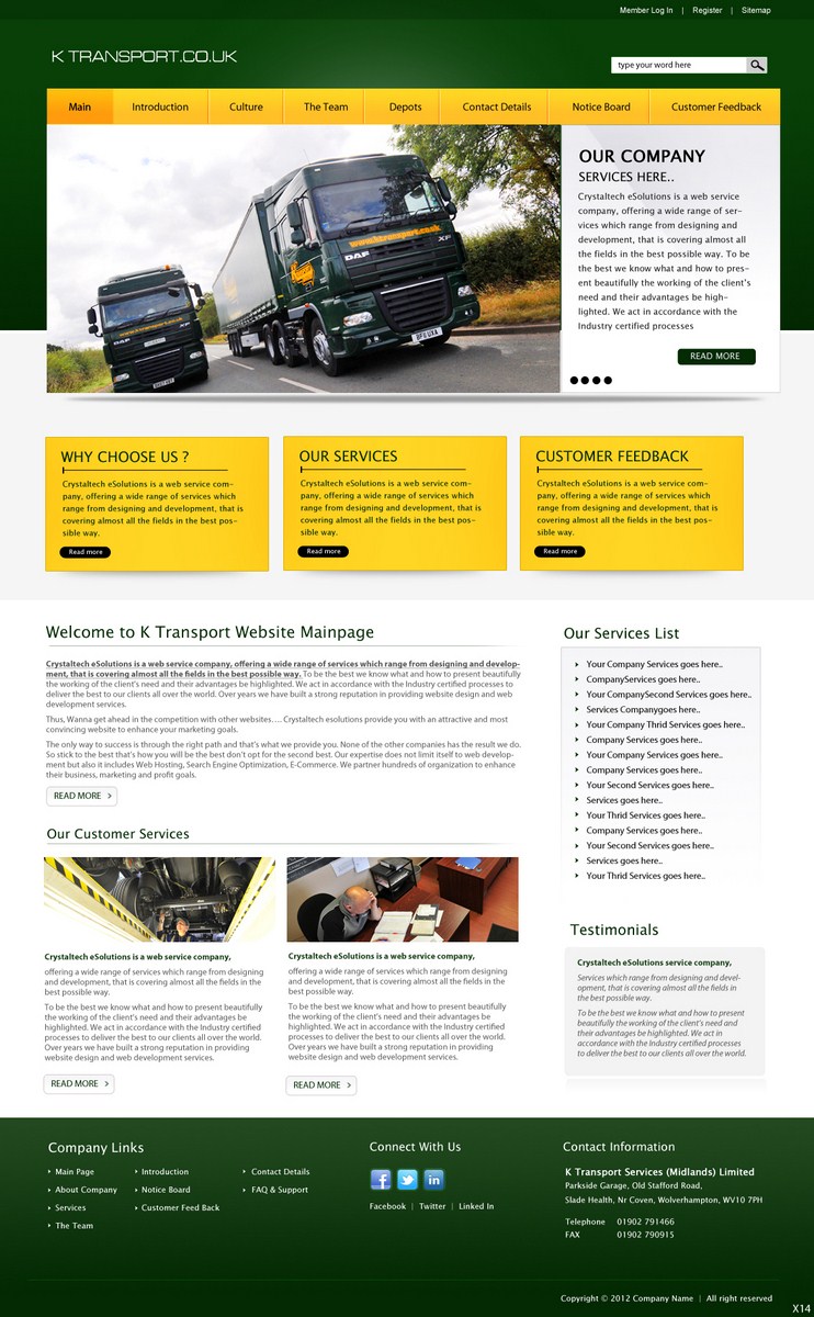 Web-Design von pb für WestMids.com | Design #603952
