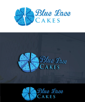 Logo-Design von joliau für Blue Lace Cakes | Design: #15696292