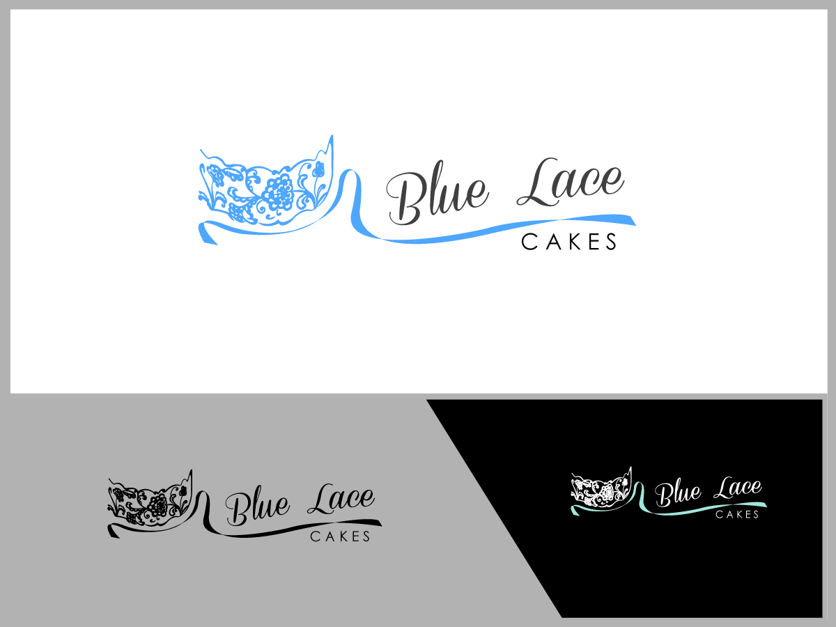 Logo-Design von T2Dezign für Blue Lace Cakes | Design #15725576
