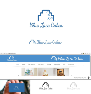 Design de Logo par DesignMX (Renan Mejia) pour Blue Lace Cakes | Design : #15695617