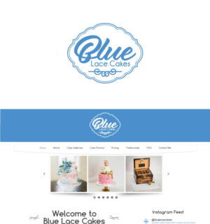 Logo-Design von creative.bugs für Blue Lace Cakes | Design: #15691975